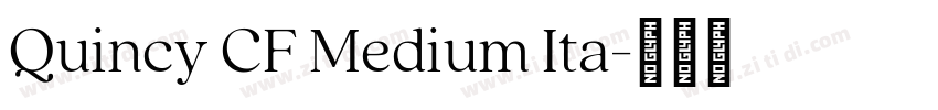 Quincy CF Medium Ita字体转换